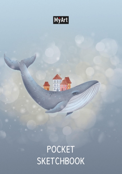 Pocket скетчбук. Кит