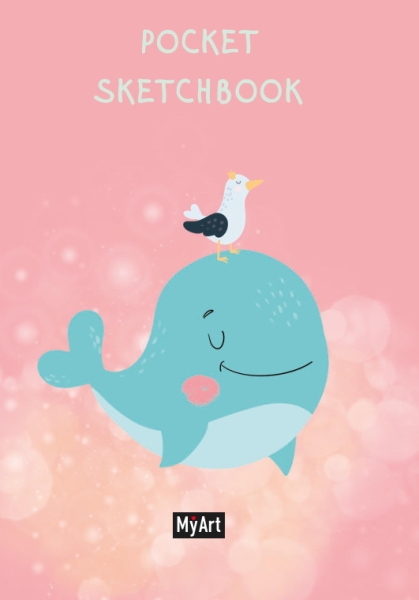 Pocket скетчбук. Милый китенок