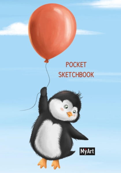 Pocket скетчбук. Пингвиненок