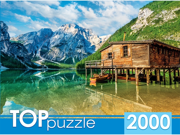 TOPpuzzle. ПАЗЛЫ 2000 элементов. ГИТП2000-4848 Италия. Летнее озеро Бр