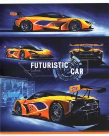 Тетрадь 48л,кл. "Futuristic car" ассорт Т48к_29728