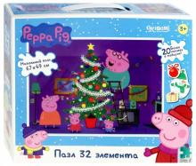 Peppa Pig.Пазл напольный Наряжаем елочку (04318)