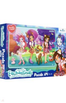 Enchantimals.Пазл-104 Подружки и зверюшки (04708)