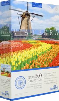 Via Terra.Пазл-500 Мельница Киндердейк (05446)