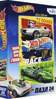Hot Wheels.Пазл-24 Заезд года,05900