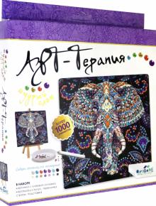 Арт-терапия. Алмазные узоры. Мудр.слон 20*20,06422