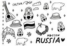 Блокнот 105х148 "Москва. Moscow. Russia"