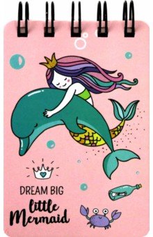 Блокнот А6, 55л, пр.,лин MERMAID в асс M-3697