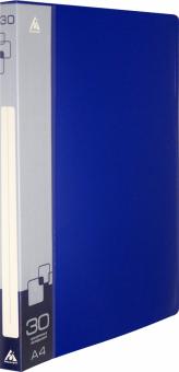 Папка с 30 прозр.вклад. A4, BPV30BLUE