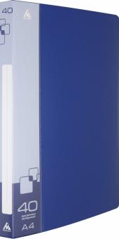 Папка с 40 прозр.вклад. A4, BPV40BLUE
