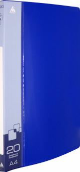 Папка с 20 прозр.вклад. A4, BPV20BLUE