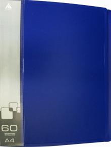 Папка с 60 прозр.вклад. A4, BPV60BLUE