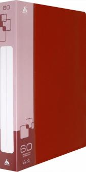 Папка с 60 прозр.вклад. A4 , BPV60RED