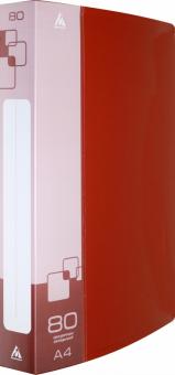 Папка с 80 прозр.вклад. A4, BPV80RED