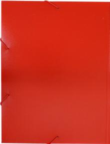 Папка на резинке A4 пластик красн., PR04RED