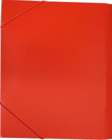 Папка-короб на резинке A4 пласт. красн.,BA25/05RED