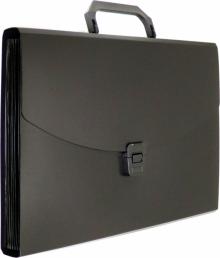Портфель 13 отдел. A4 пласт. 0.7мм черн.,BPP13BLCK