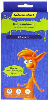 Карандаши 24цв трехгранные (134199-24)