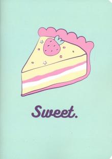 Тетрадь 48л,Sweet,бирюзовый,N1458