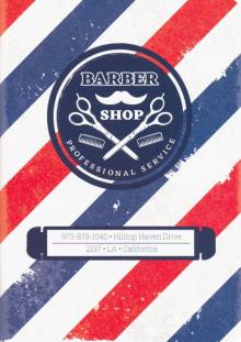 Тетрадь 48л,Barbershop,полосы,N1462