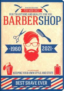Тетрадь 48л,Barbershop,год,N1463