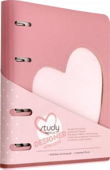 Тетрадь 120л,кольц.мех,Heart,N1692