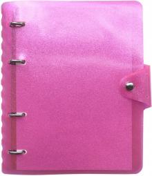 Тетрадь 120л,кольц.мех,Tinsel,розовый,N1709/pink