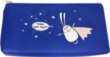 Пенал-косметичка 21*10,Bunny,синий,N2381