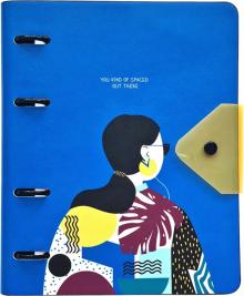 Тетрадь 120л,кольц.мех,Indigo,девочка,N2400