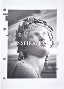 Блокнот 80л,А5,клей,точка,Inspiration,статуя,N2425