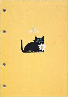 Блокнот 80л,А5,клей,точка,Writer,кот,N2427