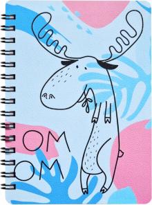 Блокнот 80л,10*14,спир,Fyr-Fyr,лось,N2655