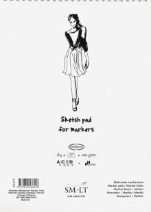 Альбом 50л, А4 Sketch for markers 100 г/м2 MB-50TS