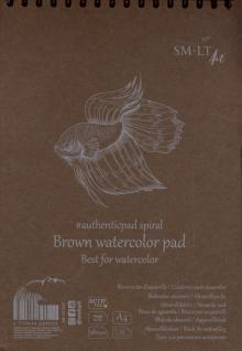 Альбом Watercolor Brown A4 35л кор.AB-35TS/B