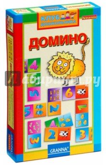 Игра настольная ДОМИНО  Клуб Дошкольника ВВ0997