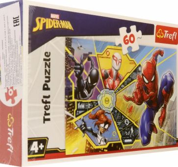 Trefl.Puzzle-60 MIDI 17372 В сети, Человек-паук