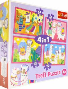 Trefl.Puzzle-35х48х54х70 34322 Ламы в отпуске