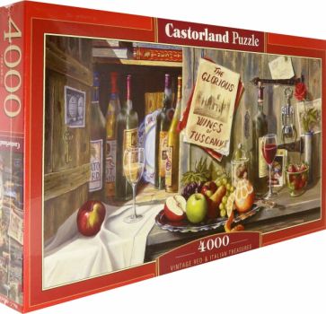 Puzzle-4000 С-400324 Натюрморт"Вино и фрукты"