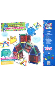 1094 Магн. констр-р в коробке, 220 эл., 6 типов