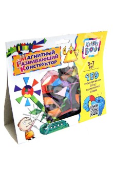 47080 Магн. развивающий конструктор, 159 деталей.