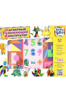 47085 Магн. развивающий конструктор, 183 детали.
