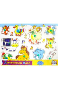 65140 Деревянный пазл "Верные друзья"