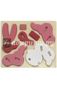 66477 Объемный пазл Зверята (Заяц)