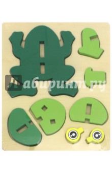 66478 Объемный пазл Зверята (Лягушка)