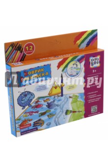 66758 Коврик- многоразовая раскраска Морской мир