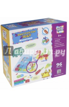 67546 Конструктор отверт.Jiggy, "Животные", 96 эл