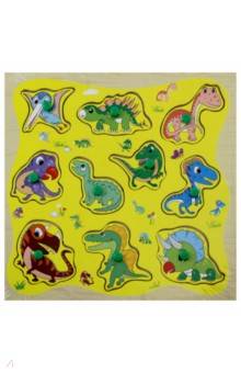 67904 Деревянный пазл Динозаврики