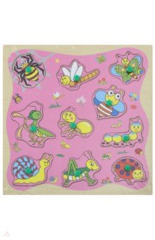 67906 Деревянный пазл Насекомые