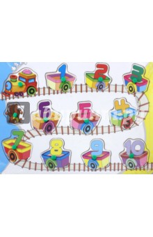 67912 Деревянный пазл Паровозик с цифрами