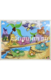 67915 Деревянный пазл Мир дино